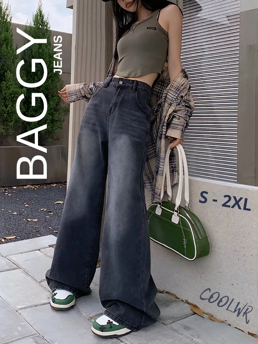 Ayollar uchun baggy jinsi, oversize, keng toʻgʻri, ko‘cha uslubidagi zamonaviy jinsilar