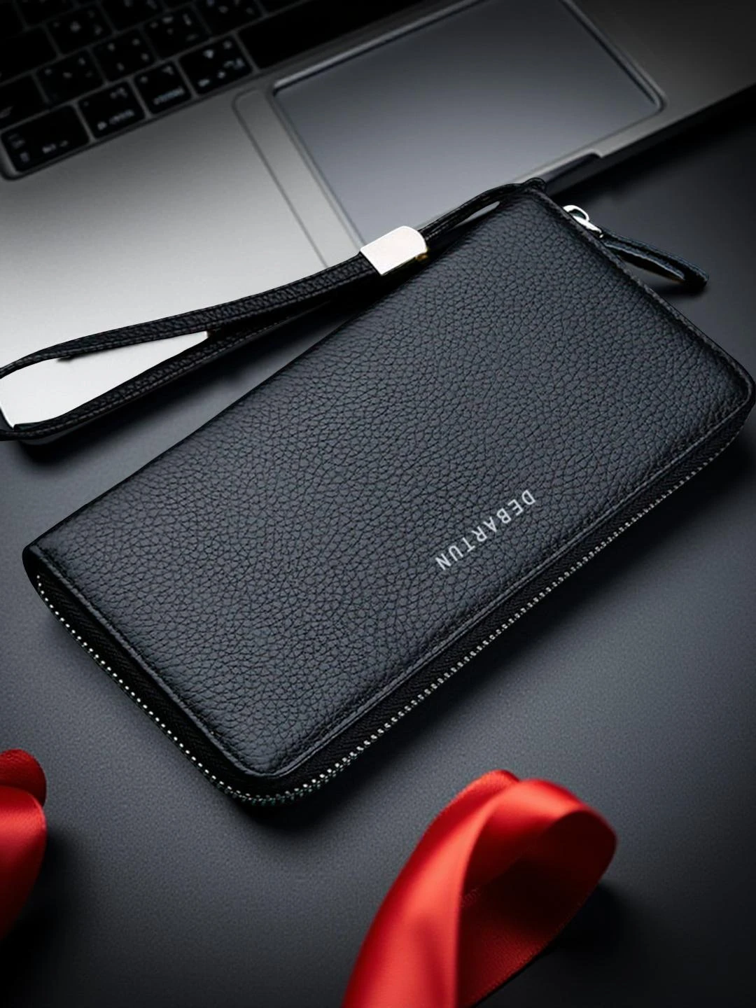 Hamyon, klatch erkaklar uchun, o'lchami 20sm_10 sm_3sm rasm 2