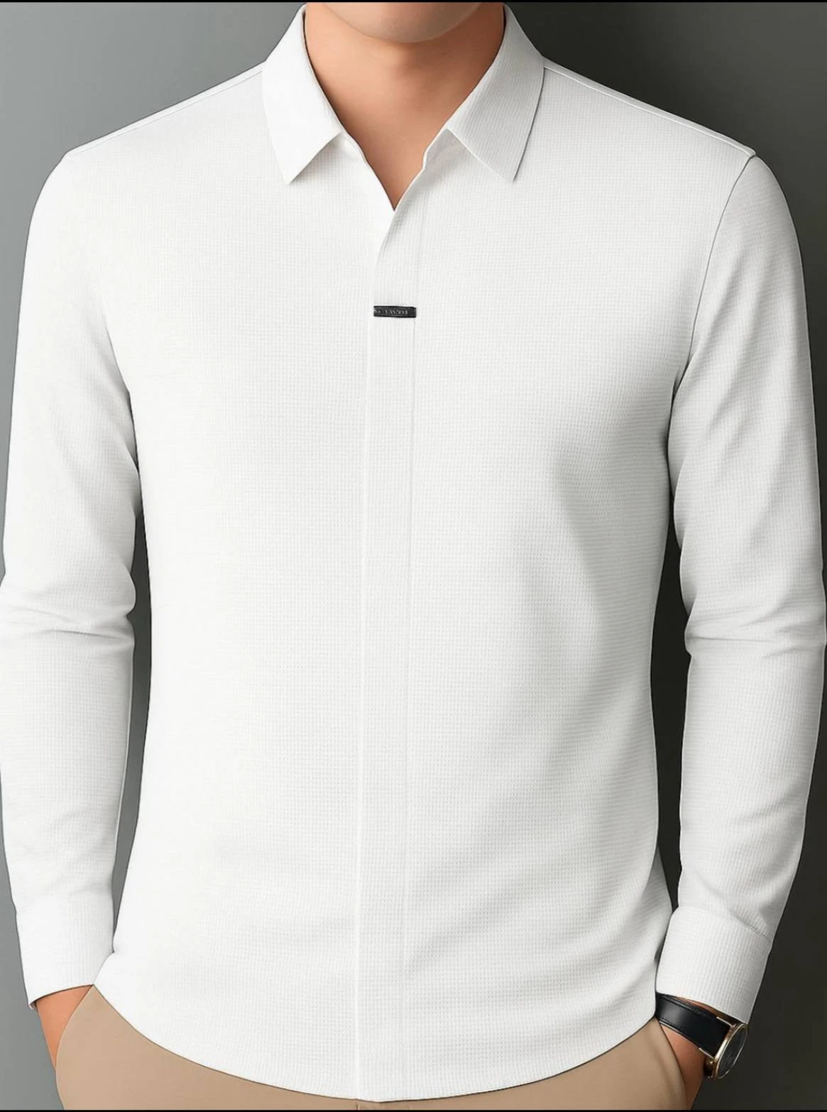 Erkaklar uchun ko’ylak - polo, oldi berk planka, obmanka, cho’ziluvchan, bahor - yoz ✅