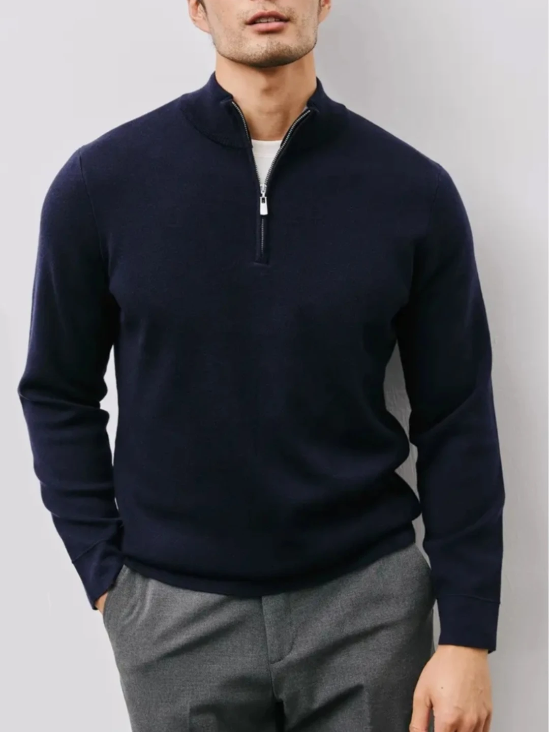 Sviter, poluzamok erkaklar uchun jemper, zamokli vodolazka uzun yengli rasm 2