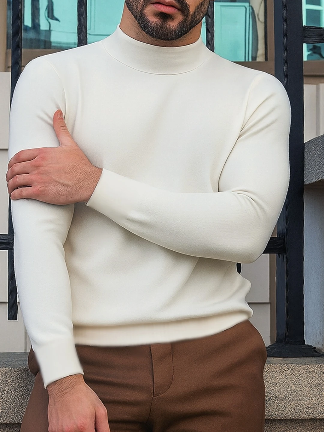 Jemperlar erkaklar uchun, vodolazka, yoqali sviter kuz va qish uchun jemferlar