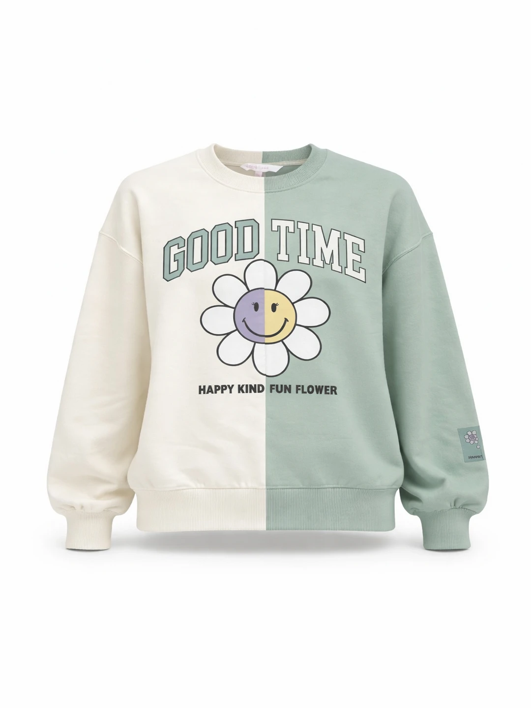 Svitshot qizlar uchun, oversayz, nachosli, qiz bolalar uchun kiyimlar rasm 3