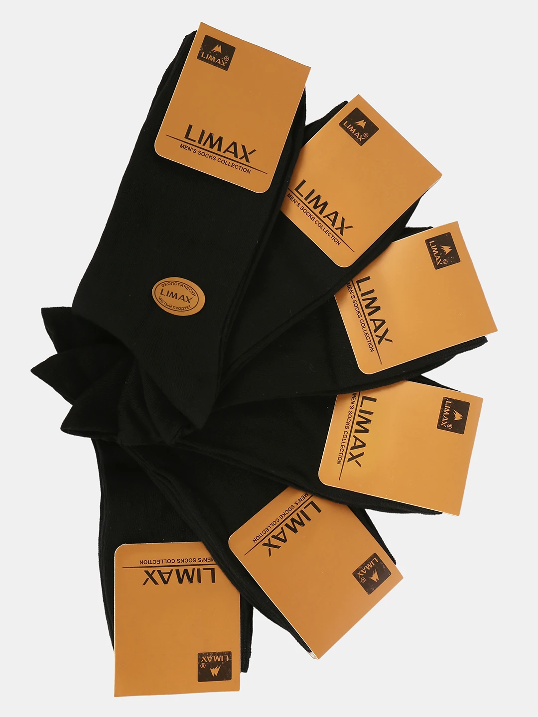 Erkaklar paypoqlari Limax, 5 juft, baland, paxta, o'lchamlari 41-44 rasm 3