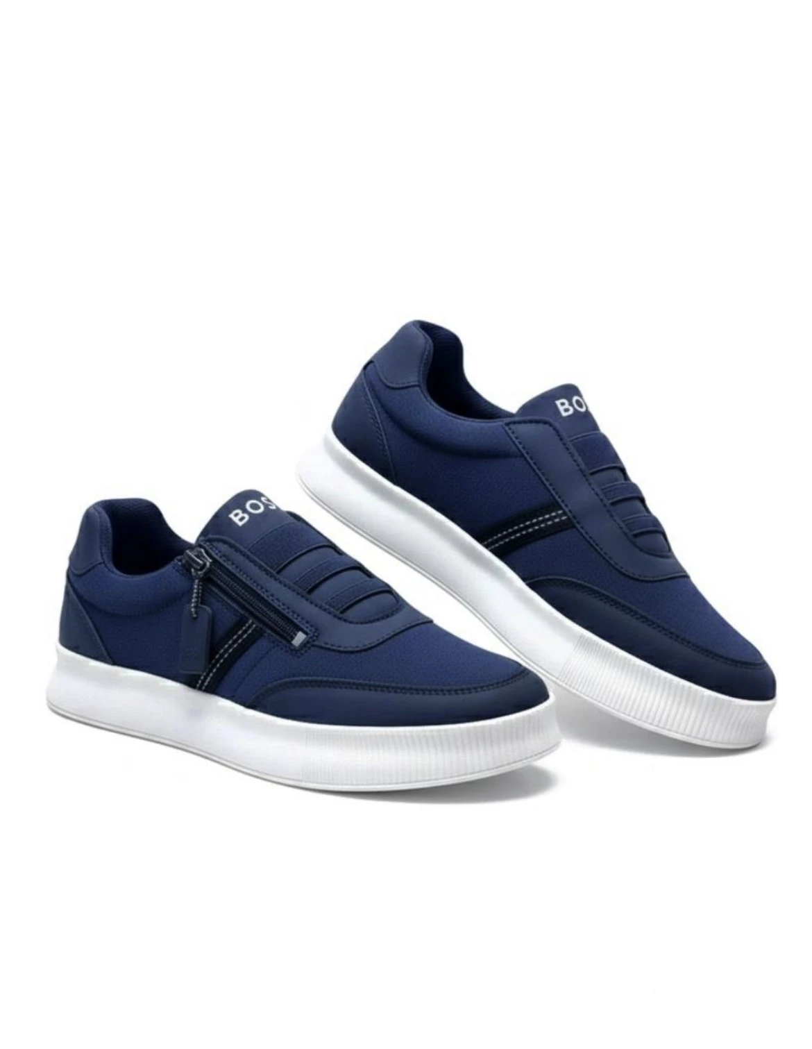 Erkaklar va ayollar uchun zamonaviy Boss krossovkalar. Barcha fasllar uchun ✅ rasm 3