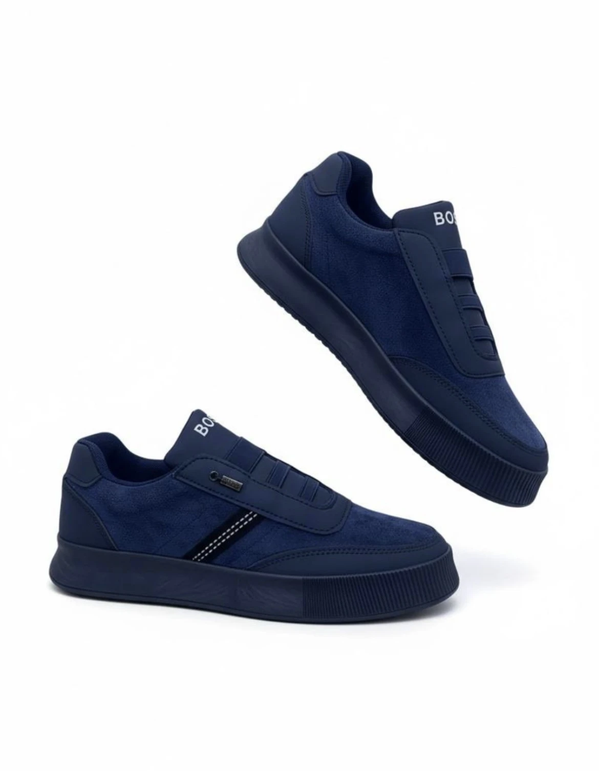 Erkaklar va ayollar uchun zamonaviy Boss krossovkalar. Barcha fasllar uchun ✅ rasm 6