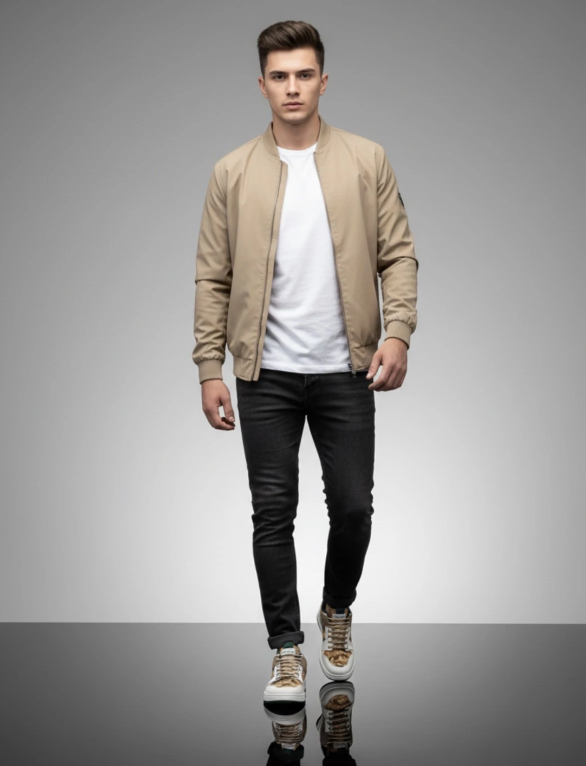 Erkaklar uchun zamonaviy sport krossovka - yengil, qulay, zamonaviy rasm 4