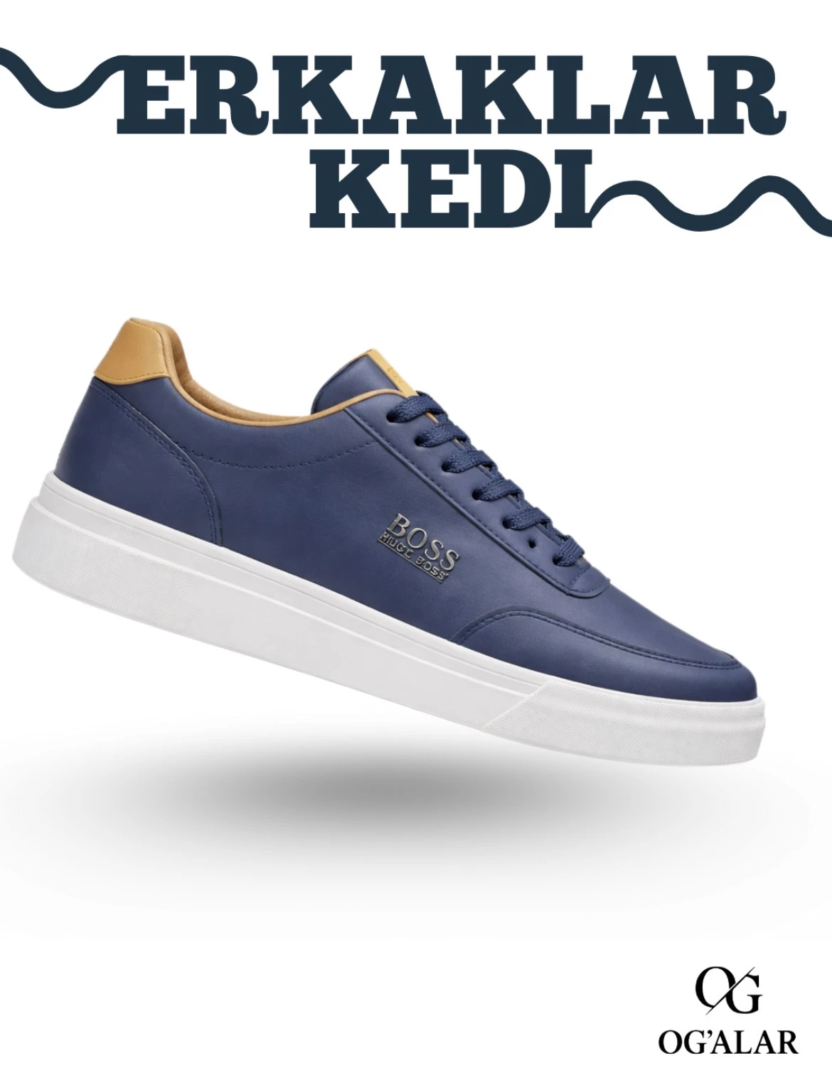 Erkaklar kedasi Boss krosovkasi, Barcha mavsumga mos. Qulay, yengil va sifatli rasm 4