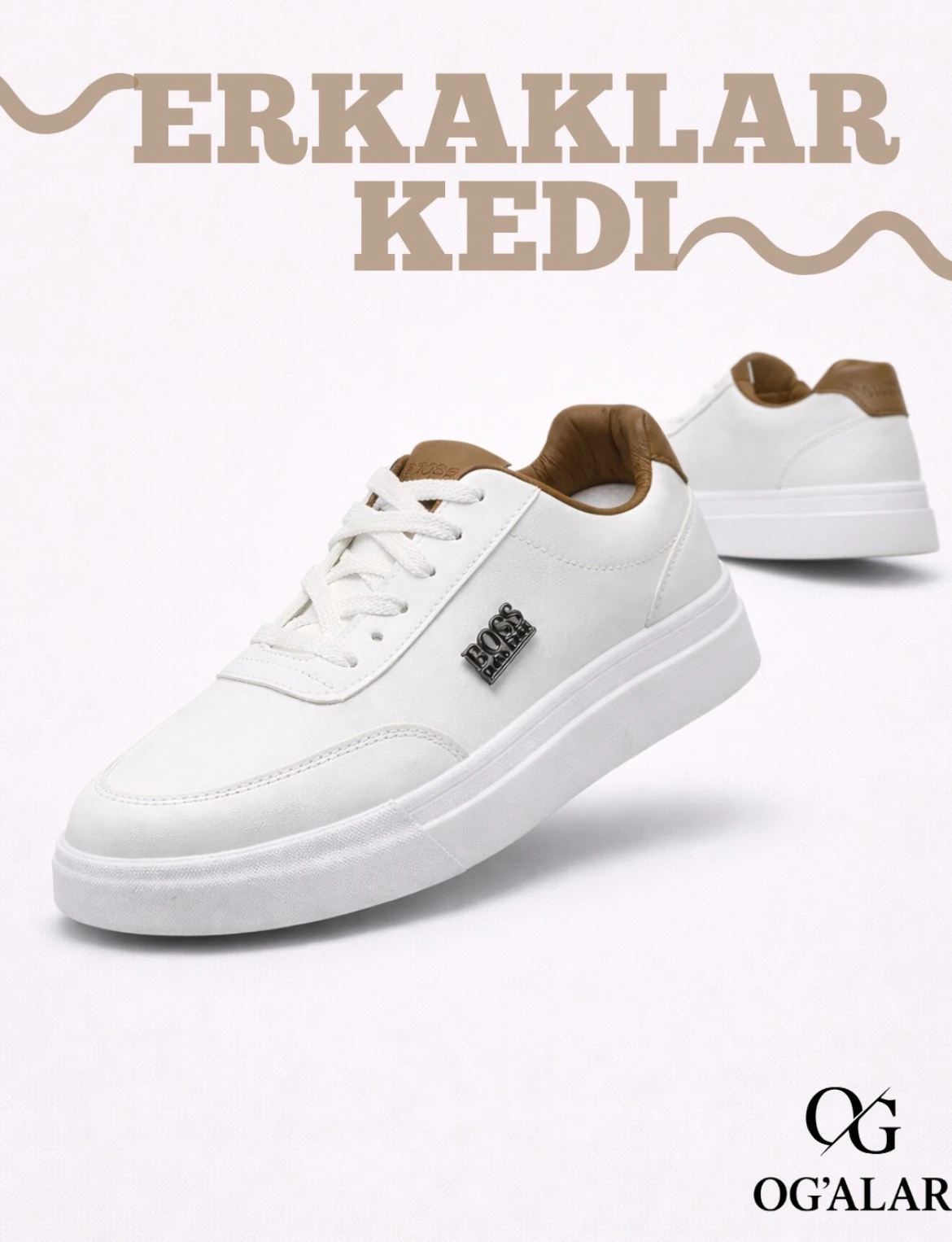 Erkaklar kedasi Boss krosovkasi, Barcha mavsumga mos. Qulay, yengil va sifatli rasm 5