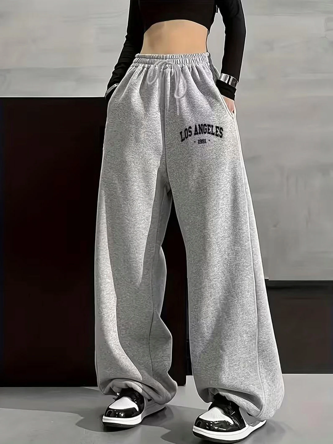 Oversize joggers keng triko ayollar shimi ayollar trikosi zamonaviy BAXOR YOZ KUZGI rasm 2