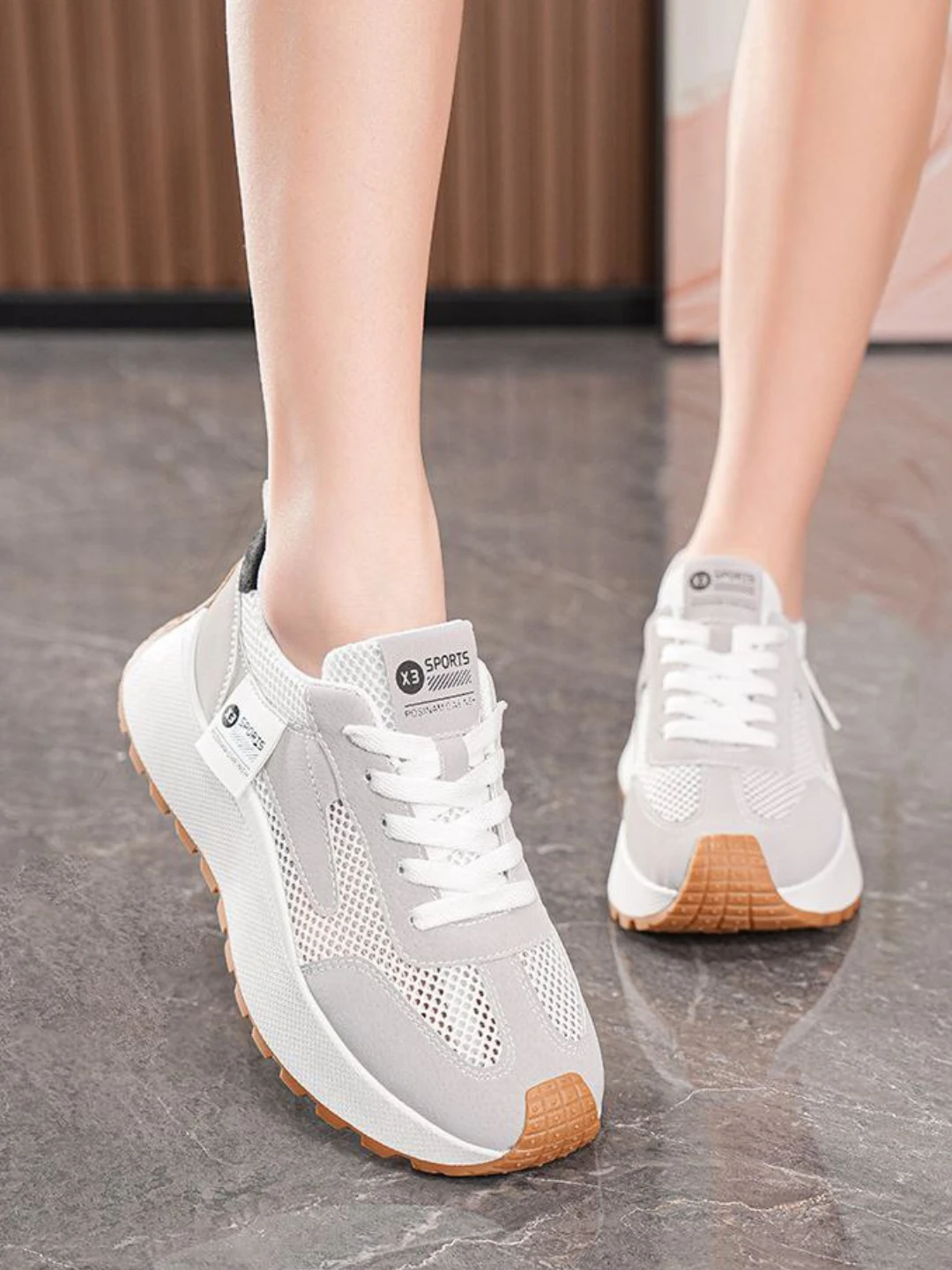 Krasovkalar ayollar va qizlar uchun setkali krasofka yoz kuz va fasli uchun oyoq kiyim rasm 2